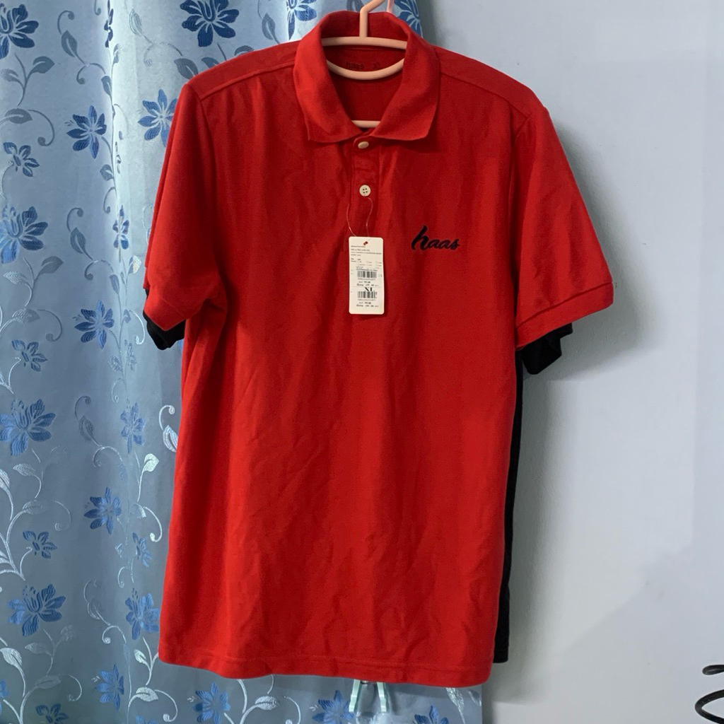 haas เสื้อโปโล unisex ผู้ชาย ผู้หญิง ปักโลโก้ haas