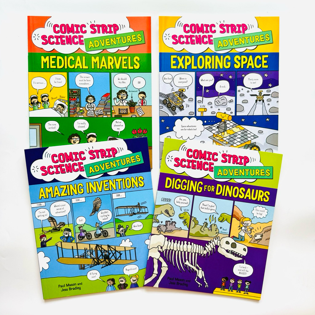 Comic Strip Science (Adventures) Series Collection,(Biology, Physics,Medical Marvels…),Ages:7-11,Paperback