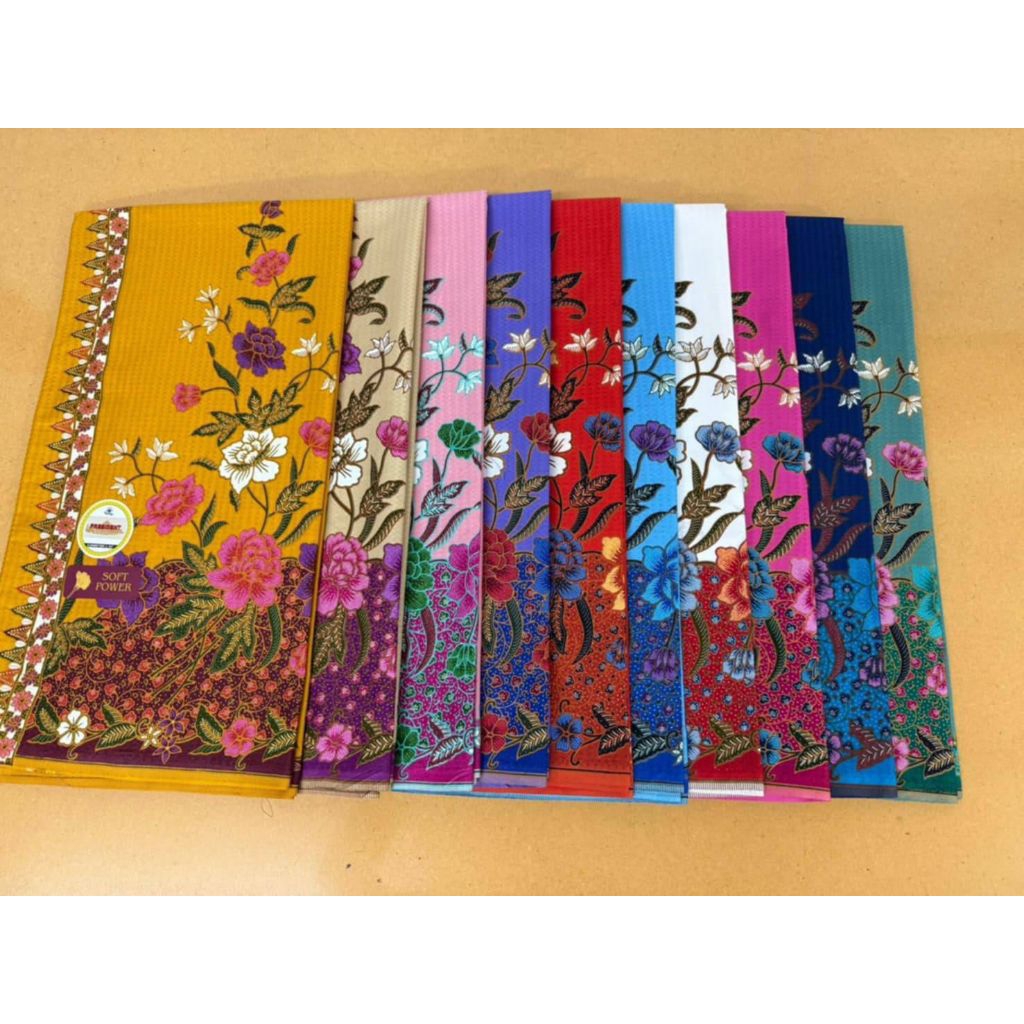 ผ้าปาเต๊ะด็อปบี้ดอกไม้แห่งสรวงสวรรค์2.3ม.ปกติ450฿จัดโปร250฿