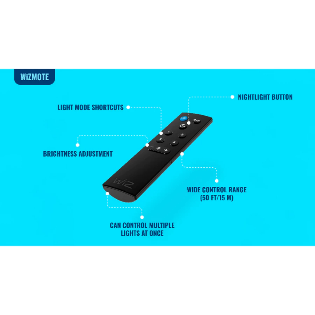 Wiz หลอดไฟเปลี่ยนสี led ขั้ว E27 2ดวง แถมรีโมท 16 ล้านสี 8.5w วัตต์ ของแท้ - รูปที่ 3