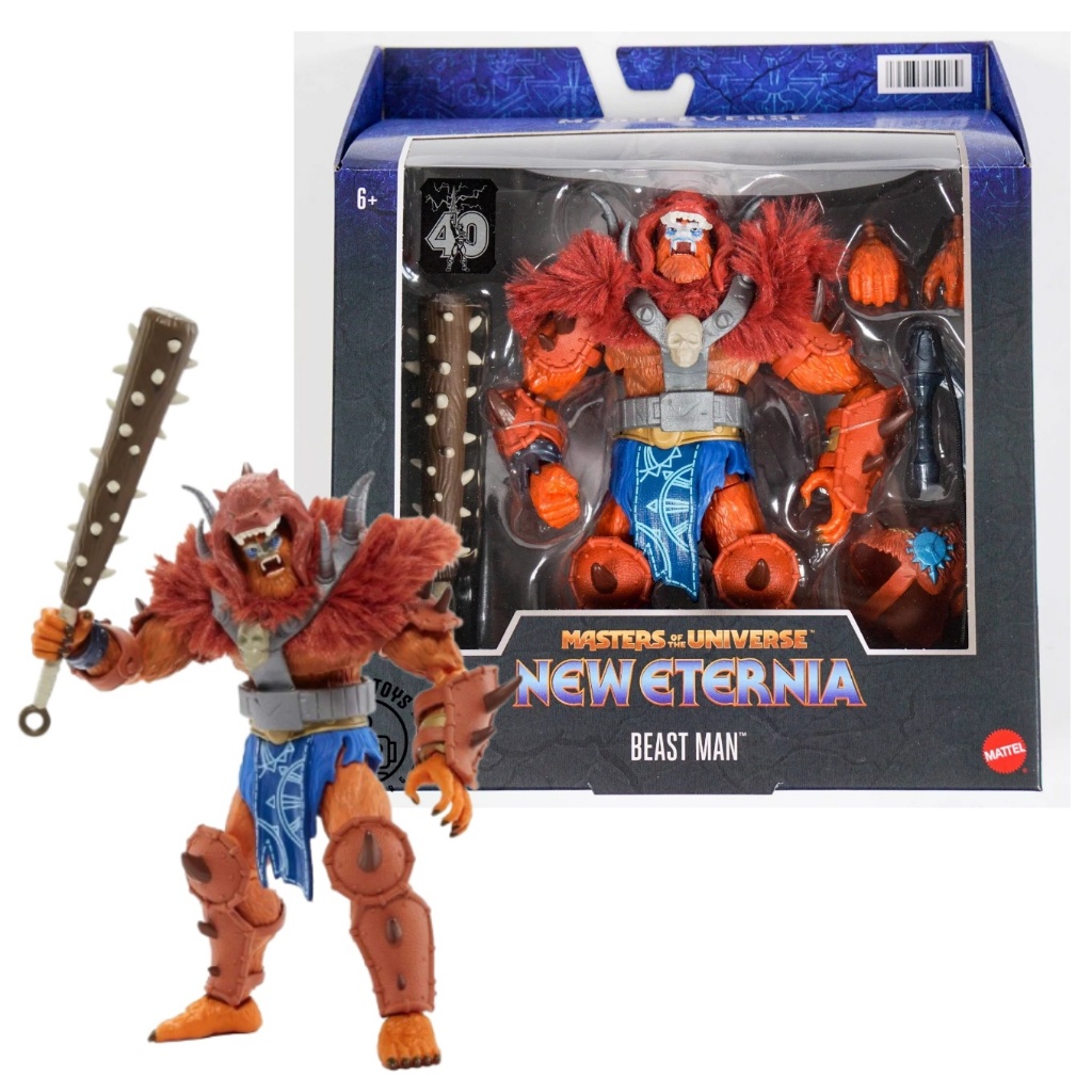 BEAST MAN | Masters of the Universe New Eternia 40th Anniversary ของเล่น แอ็คชั่นฟิกเกอร์ HEMAN #