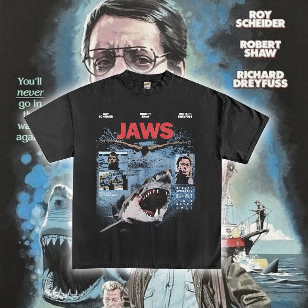 cosmicbkเสื้อยืดภาพยนต์Jaws