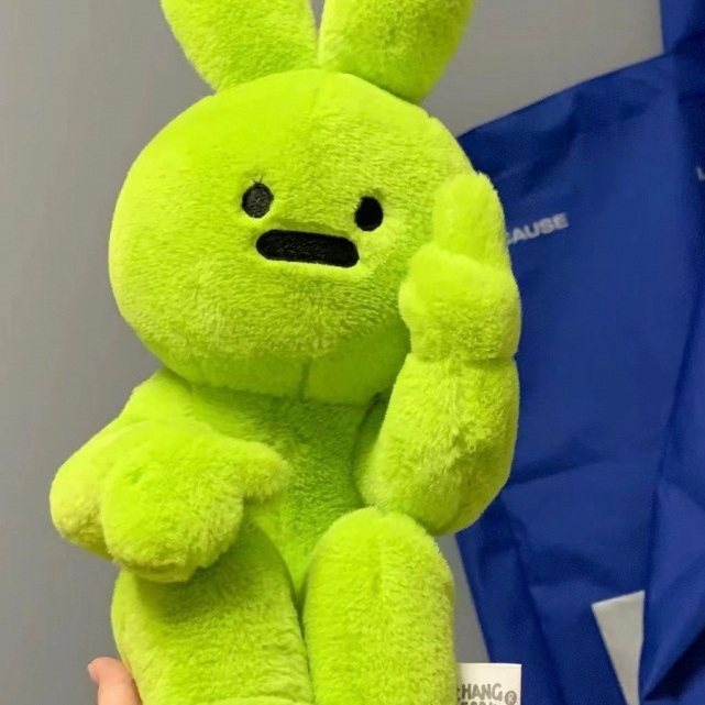 ตุ๊กตากระต่าย ตุ๊กตา hangfook ตุ๊กตากระต่ายชูนิ้ว การออกแบบการ์ตูนน่ารัก ของเล่นเด็ก ของขวัญ - รูปที่ 7