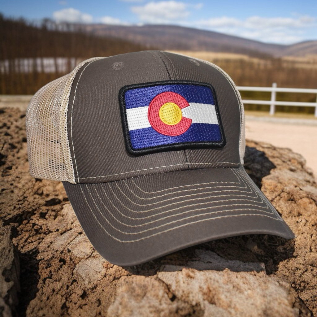 Buffalo Johnson , Trucker Hat , Colorado State Flag