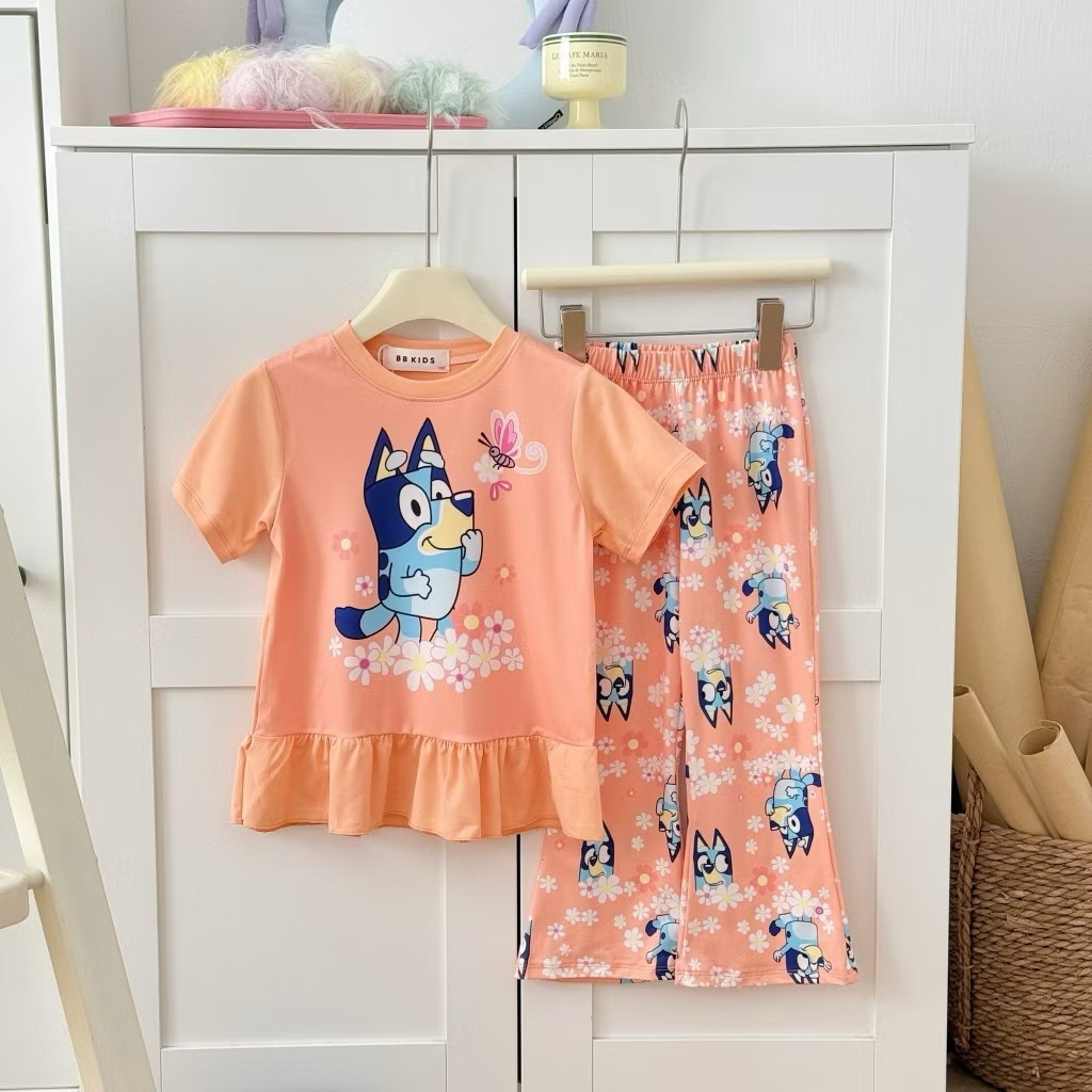 ชุดเซ็ทขายาวและขาสามส่วน ผ้านิ่ม ลายน่ารักสดใสค่ะ - รูปที่ 2