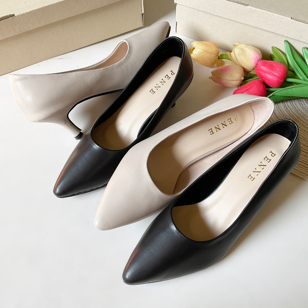 รองเท้าคัชชู รองเท้าส้นสูง งานกล่อง PENNE ( TM7024 )