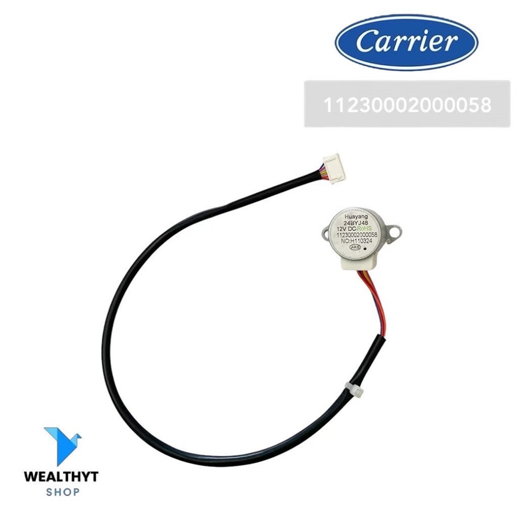 11230002000058 มอเตอร์สวิงแอร์ Carrier มอเตอร์สวิงแอร์ แคเรียร์ (ขึ้น-ลง) รุ่น 42ABF013 อะไหล่แอร์ ข