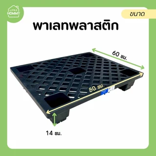 พาเลทพลาสติก พาเลทสีดำ รองรับน้ำหนักได้ 100 Kg.