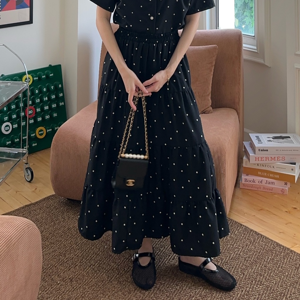 (พร้อมส่ง) Kimmame - กระโปรง รุ่น Snow Ruffle Skirt 8 สี