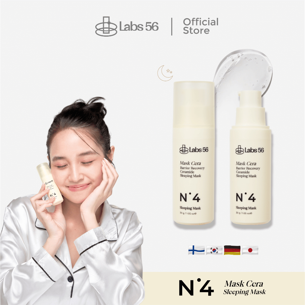 LABS 56 - N4 MASK 1 ขวด มาส์ก เซรา แบริเออร์ รีคัฟเวอร์รี่ เซราไมด์ สลีปปิ้ง มาส์ก