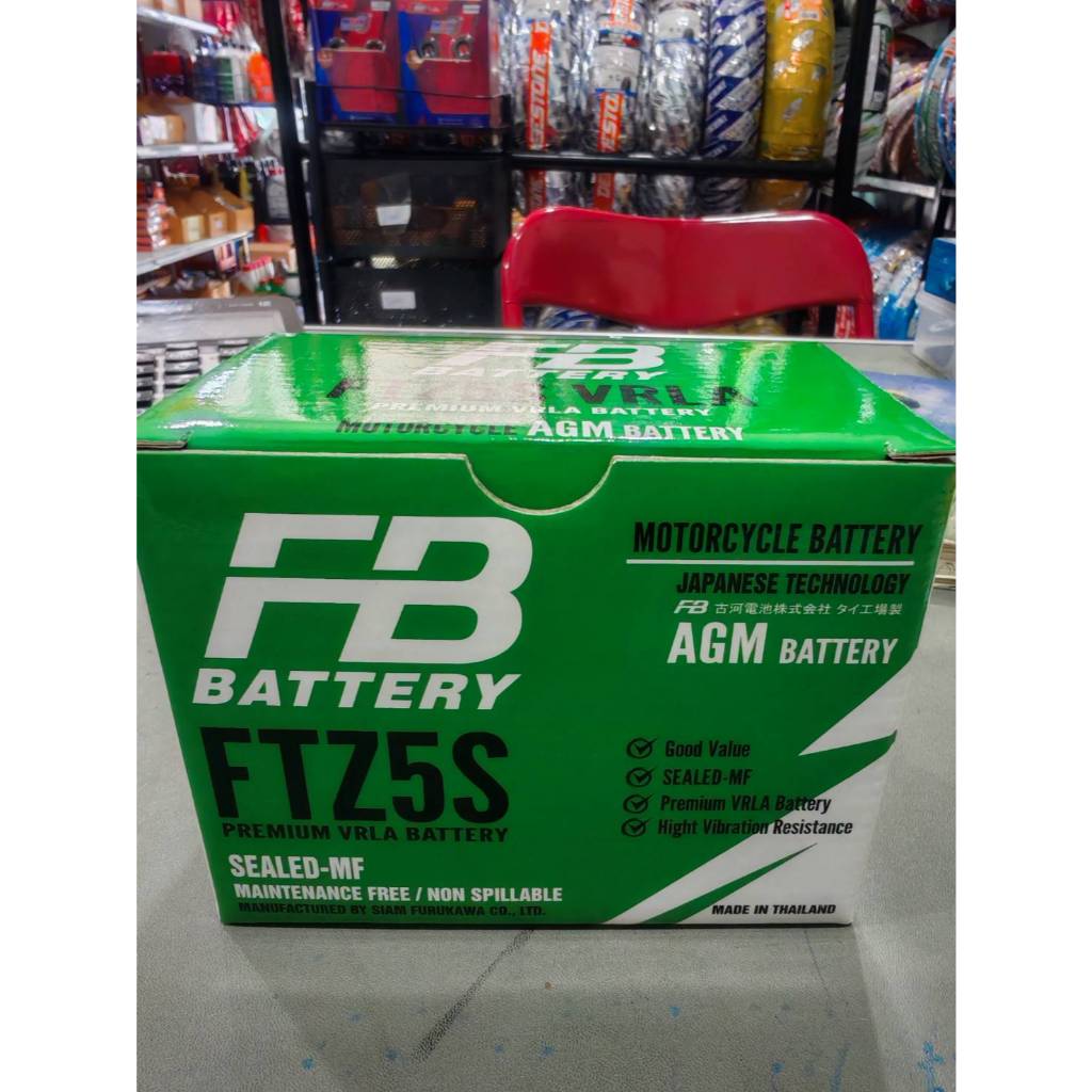 FTZ5แบตเตอรี่FBแบตเตอรี่12V