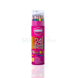 สีไม้มาสเตอร์อาร์ต Premium สีไม้ 1 หัว แท่งยาว 24สี , 36สี รุ่น กระบอก Master Art / 1 กล่อง