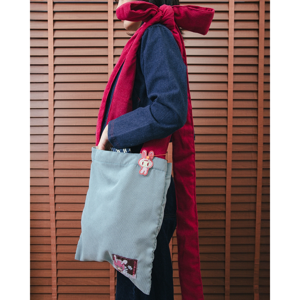 Super.5 - กระเป๋า Sydney Ribbon Tote Bag ถุงผ้า (สี Bondi)