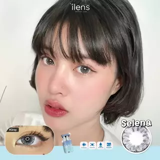 🔥คอนแทคเลนส์✨ลายดอกไม้✨ขนาดบิ๊กอาย✨Selena ( ilens )✨Brown/Gray/Blue