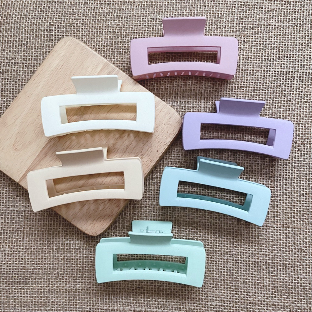 [10.5cm] กิ๊บหนีบผมอะคริลิคเนื้อด้าน ราคาต่อ1ชิ้น พร้อมส่งจากไทย