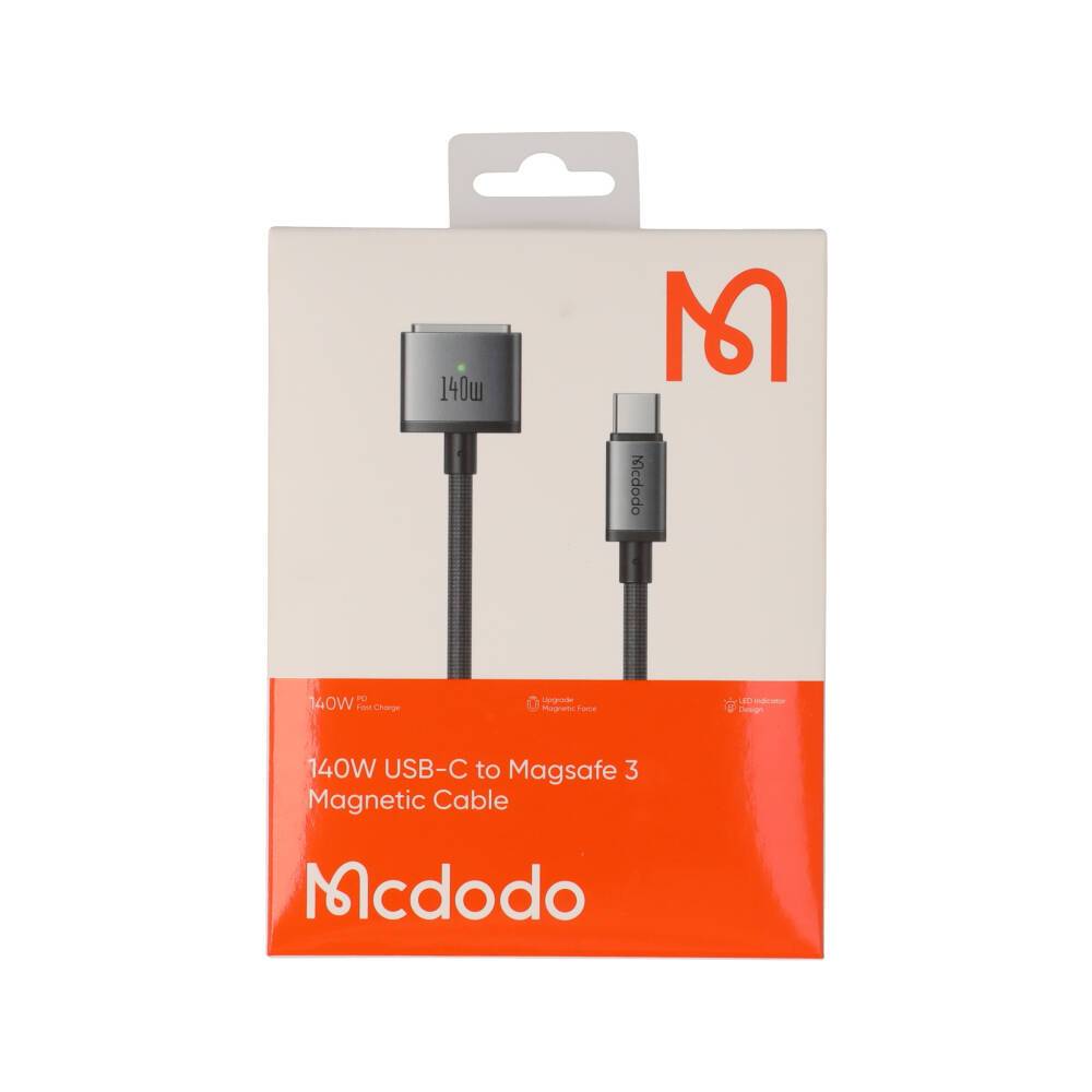 สายชาร์จ Mcdodo USB-C to Magnetic Cable 140W With LED 2M. Black (CA-147) by Banana IT - รูปที่ 6