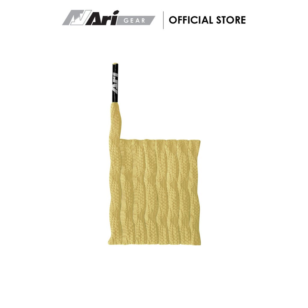 ARI TWIST SHOELACES - GOLD เชือกรองเท้า อาริ TWIST สีทอง