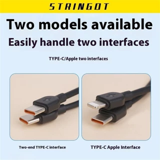 สายชาร์จข้อมูลแบบสายคล้องแบบพกพาเจลอ่อน TPE 20W สายชาร์จเร็วแบบ Type-C ใช้ห้อยกุญแจ กระเป๋าเป้ และโทรศัพท์มือถือได้