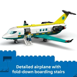 LEGO City 60465 Emergency Air Ambulance Airplane (403pcs.), Building Blocks, Kids Toy