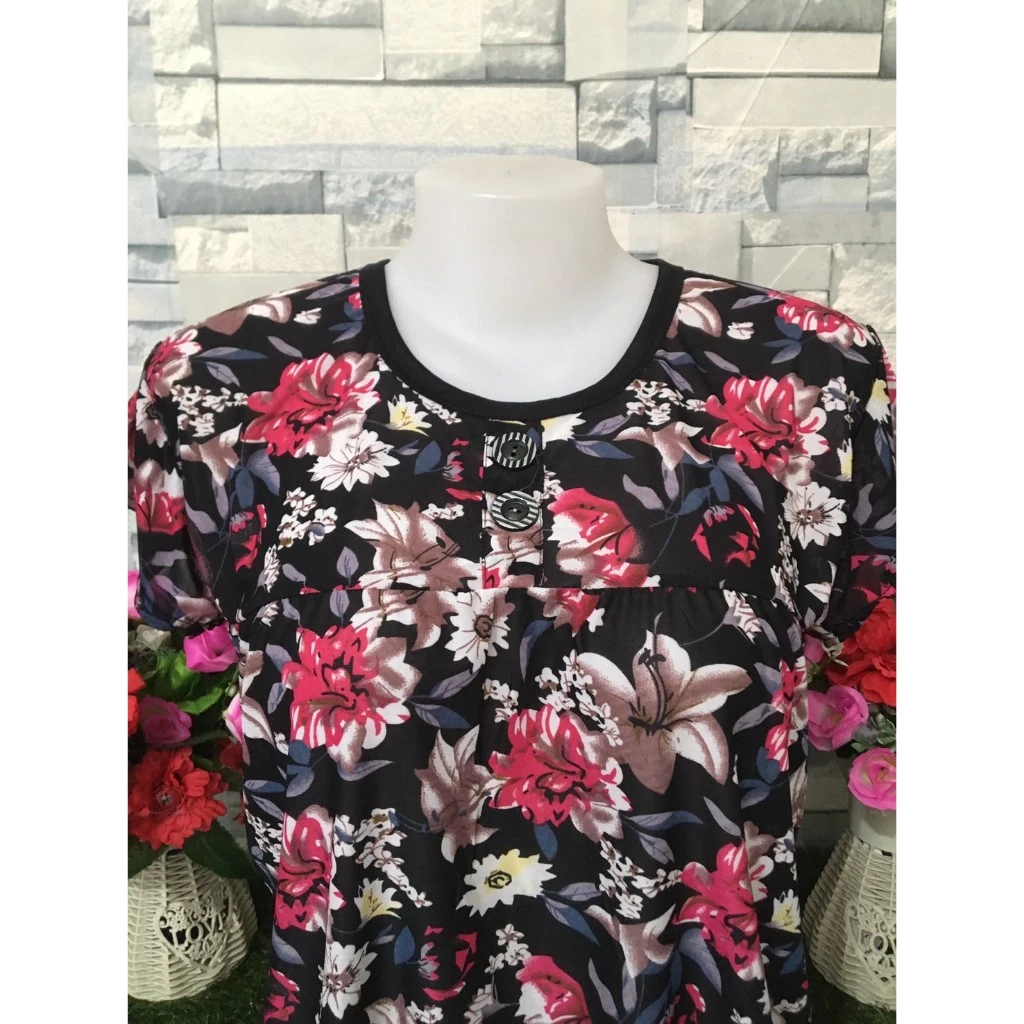 เสื้อยืดแขนสั้น ลายดอก ผ้านิ่ม รุ่น314 thumbnail 3