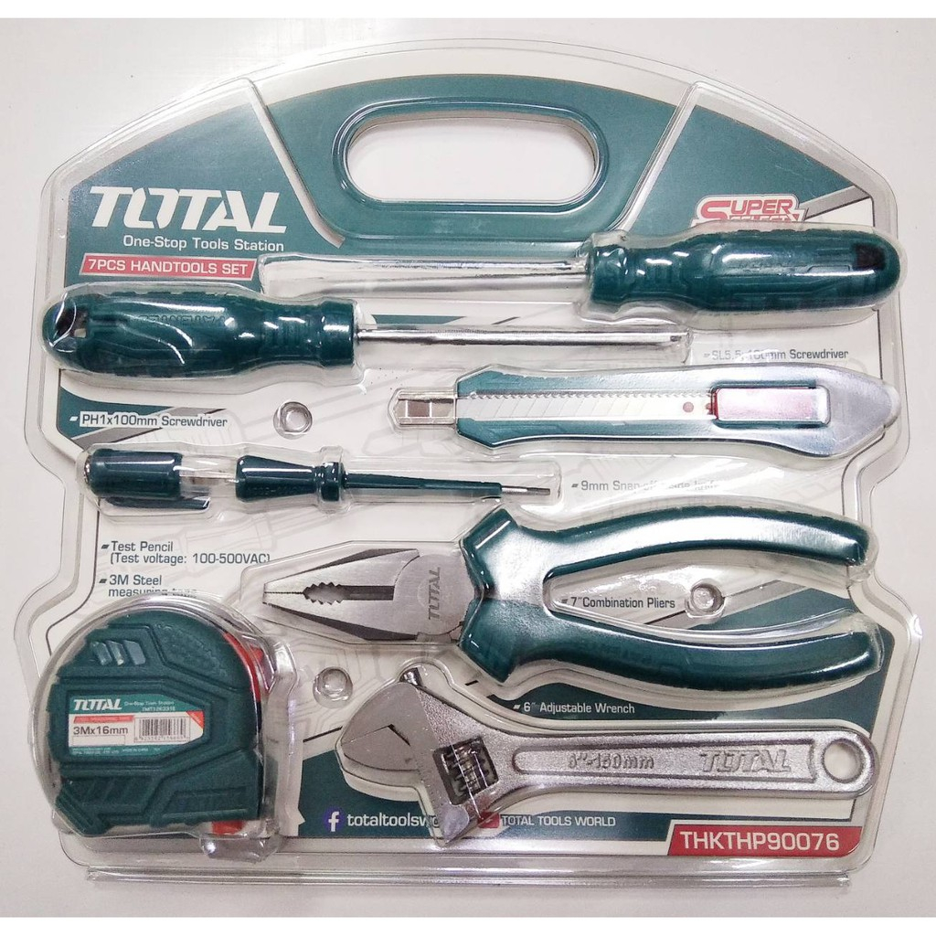 TOTAL ชุดเครื่องมือ 7 ชิ้น THKTHP90076