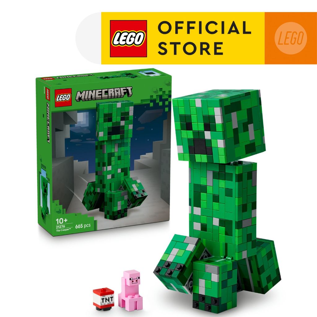LEGO Minecraft 21276 The Creeper (665pcs.), Building Blocks, Kids Toy