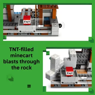 LEGO Minecraft 21277 The Pickaxe Mine (530pcs.), Building Blocks, Kids Toy