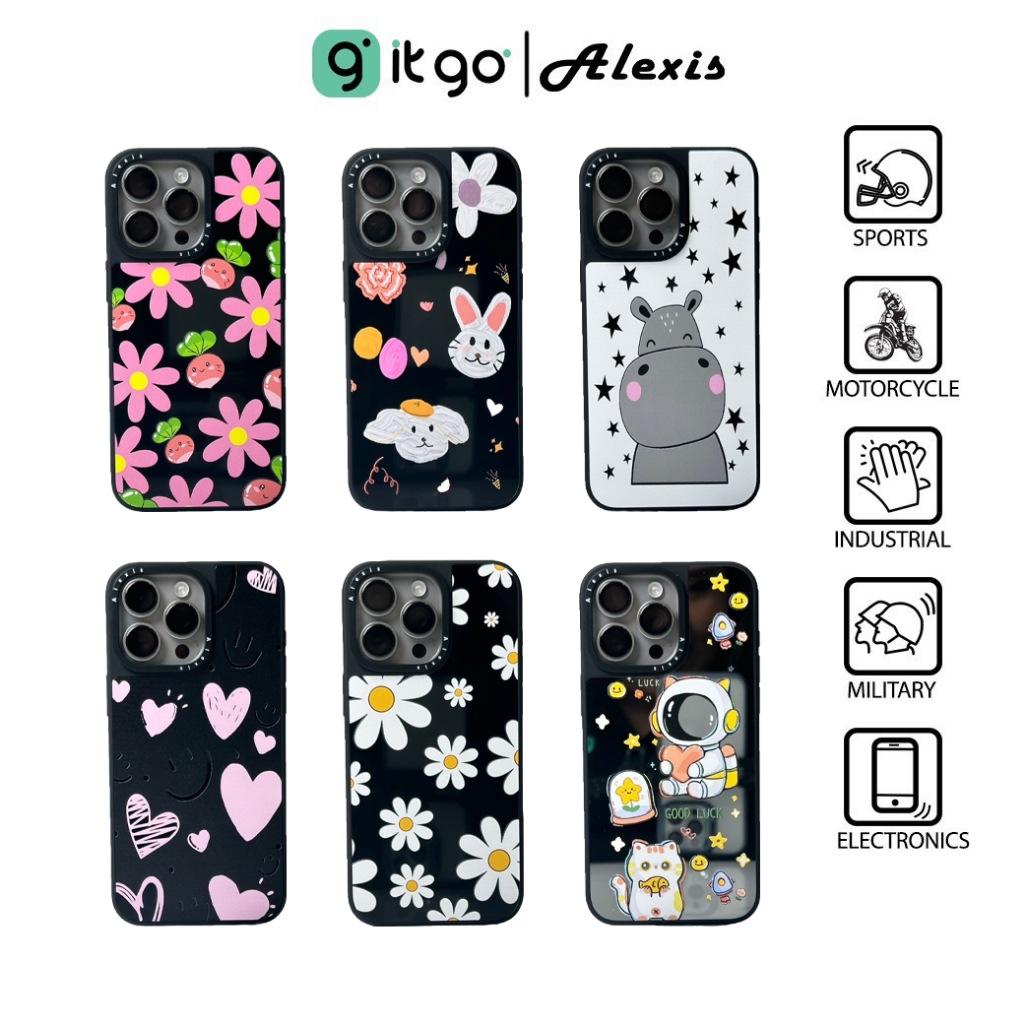 เคสดำกันกระแทก Alexis Cartoon ซ่อน Magnetic (2)