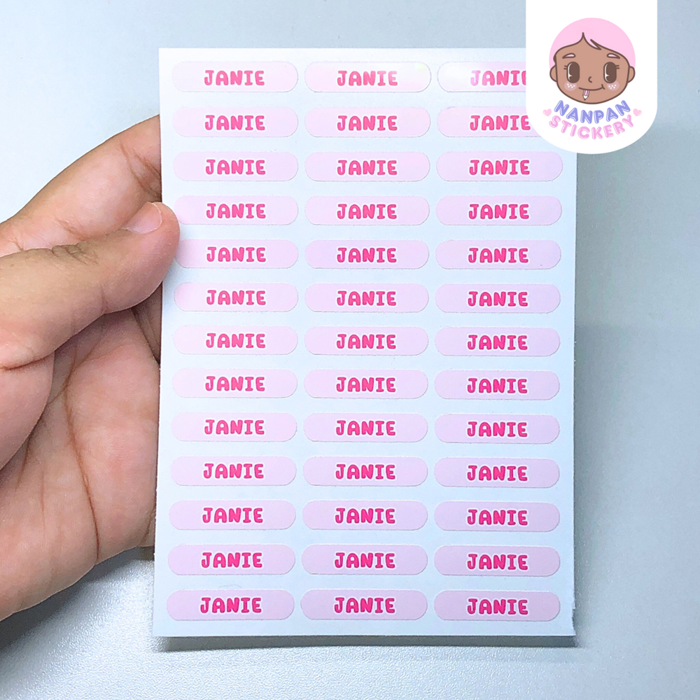 ✏️สติ๊กเกอร์ชื่อติดดินสอปากกา (39 ดวง)✨ มีสีให้เลือก ติดของใช้ชิ้นเล็ก ติดของชำร่วย - รูปที่ 5