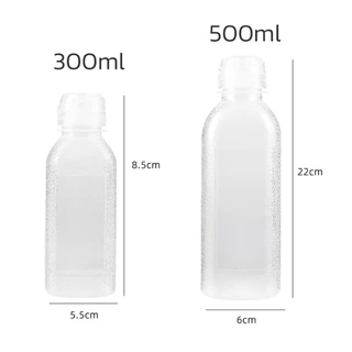 HOMEC ขวดใส่น้ำมัน ขวดบีบน้ำมัน Sauce bottle พร้อมสเกลบอกปริมาณ ฝาปิดสนิท ป้องกันการรั่วไหล 2ขนาด 300 และ500ml.