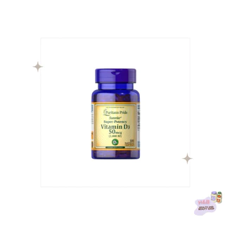 Puritan's Pride Vitamin D3 1000,2000,5000,10000 IU 100 ซอฟต์เจล Vitamin D วิตามินดี3