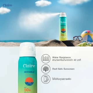 Claire Invisible Pro Sun Spray SPF 50+ PA++++ (Buy 1 Get 1)