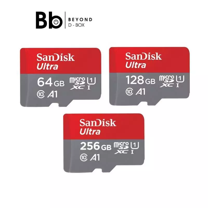 [ของแท้] เมมโมรี่การ์ด SanDisk Ultra microSDXC C10 (เลือกความจุได้) by BB Beyond D-Box