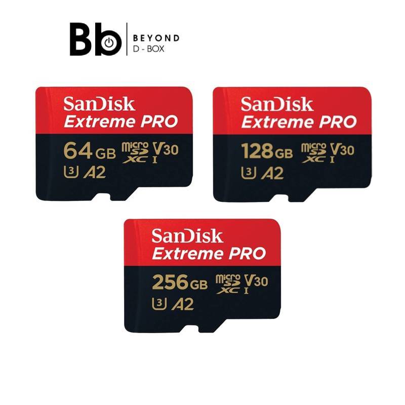 เมมโมรี่การ์ด SanDisk Extreme Pro microSDXC C10 A2 (เลือกความจุได้) by BB Beyond D-Box