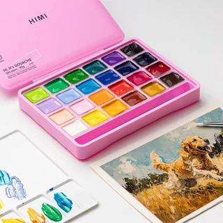 【จัดส่งในวันเดียวกัน】 MIYA HIMI GOUACHE สีกวอช 18/24 สี 30ml ของแท้จากตัวแทนจำหน่ายไทย การออกแบบถ้วยเยลลี่ที่ไ