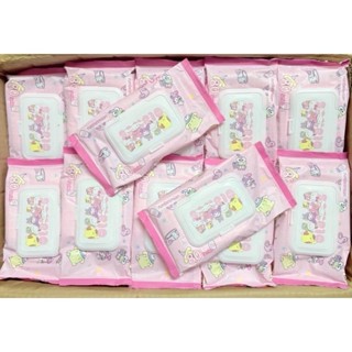 Miki.hp ทิชชู่เปียก Baby Wipes ˚ʚ🍒ɞ˚ Sanrio  1 ห่อ มี 80 แผ่…
