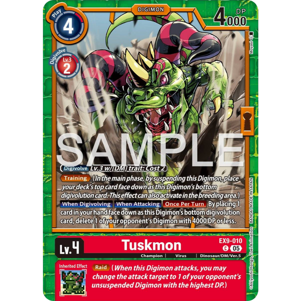 [Digimon] Tuskmon EX9-010 Digimon Card การ์ดสะสมดิจิม่อน ร้านDDN