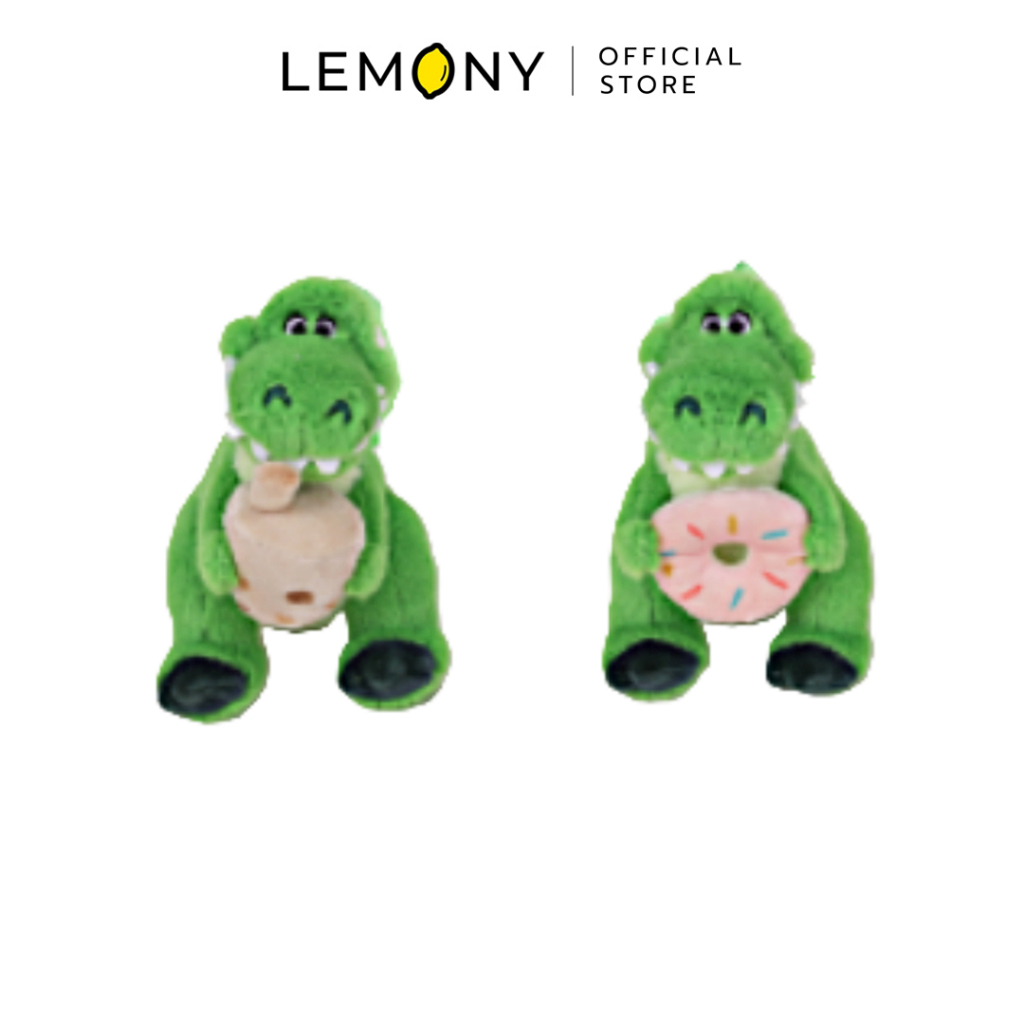 LEMONY พวงกุญแจตุ๊กตา ทีเร็กซ์กินขนม ขนาด 12CM Rex With Dessert Collection Toy Story Disney Keychain