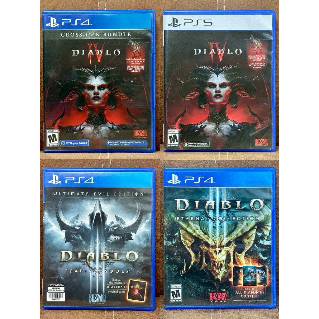 [Ps4] DIABLO III - DIABLO IV - DIABLO 3 - DIABLO 4 [เล่นได้4คน][มือ1/มือ2]