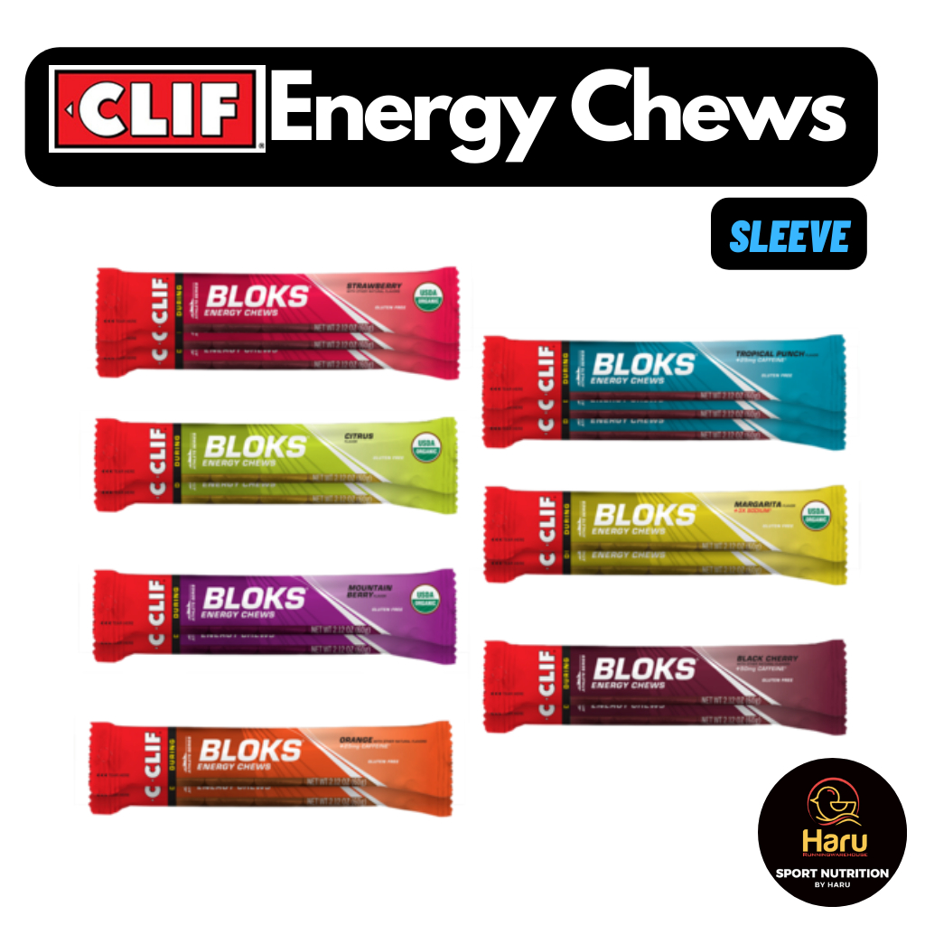 CLIF BLOKS ENERGY CHEWS : เจลลี่ให้พลังงานสำหรับออกกำลังกาย คริฟ