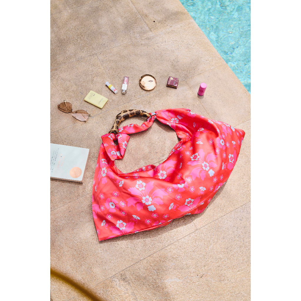 Muse Aria - Silk Scarf Tote Beach Bag กระเป๋าผ้า