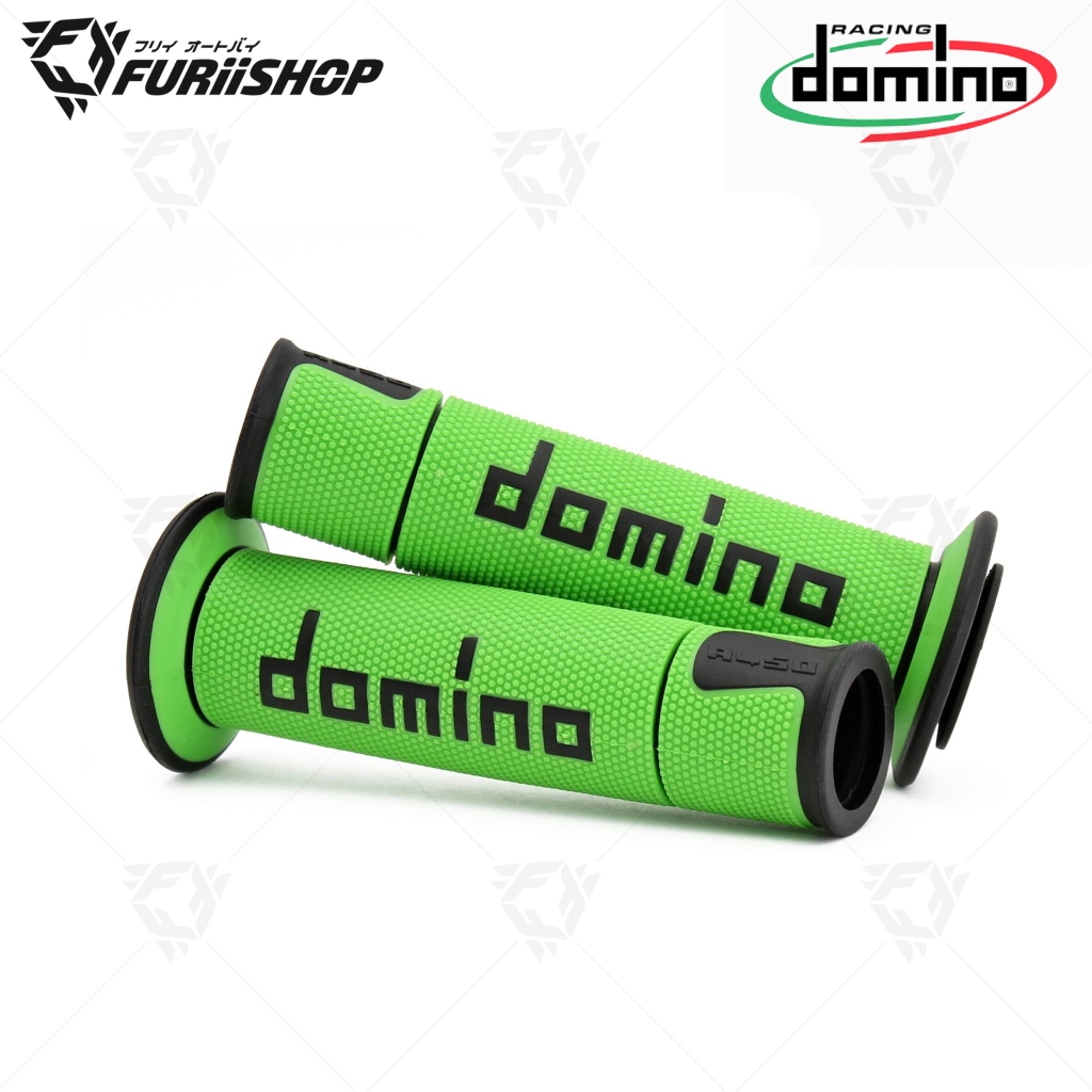 ปลอกแฮนด์ DOMINO A450 ปลายเปิด เขียว-ดำ