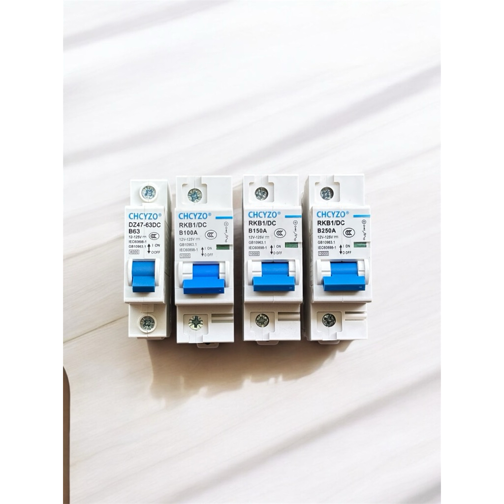 เบรคเกอร์ สำหรับรถไฟฟ้า 63A , 100A ,150A และ 250A