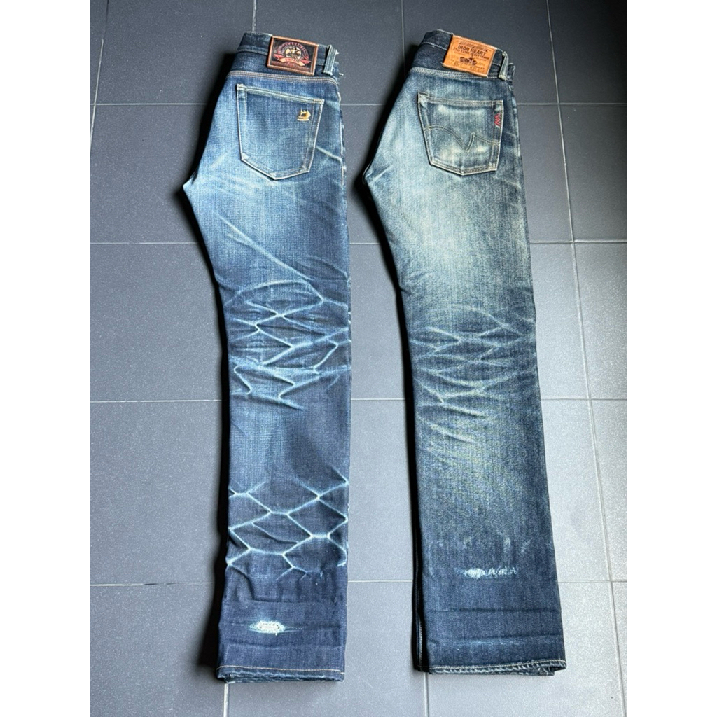 กางเกงยีนส์ Simple & raw  21oz และ Iron Heart 21oz