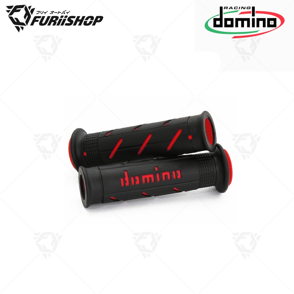 ปลอกแฮนด์ DOMINO A250 ปลายเปิด ดำ-แดง