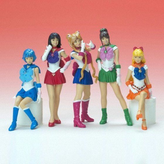 Bandai : Pretty Guardian Sailor Moon (Live Action) - HGIF Gashapon Figure - Set of 5 - งานแท้ มือ1 ไ