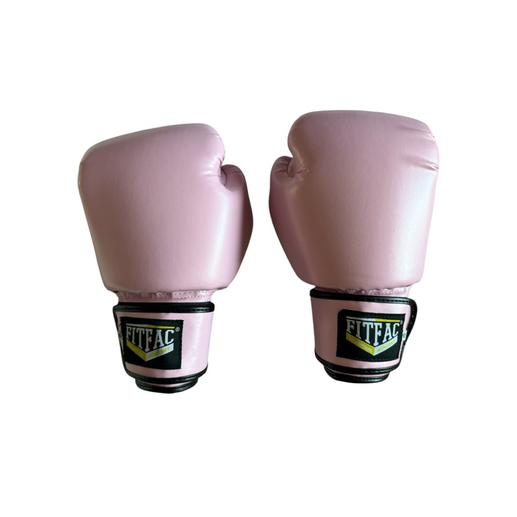 นวม fitfac ต่อยมวย ชกมวย สีชมพู เบอร์10 ของใหม่