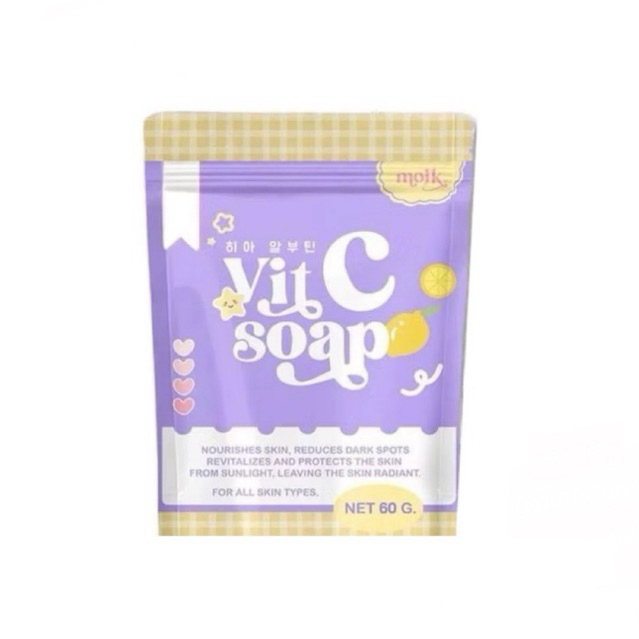 Vic C soap สบู่ไวท์สกินแพ็คเกจใหม่ 60g.