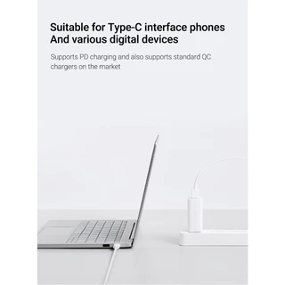 Xiaomi Type-C Charger Cable สายชาร์จข้อมูลเร็ว 6A Type-C กำลังไฟสูง 100 ซม. ถ่ายโอนข้อมูลเร็ว