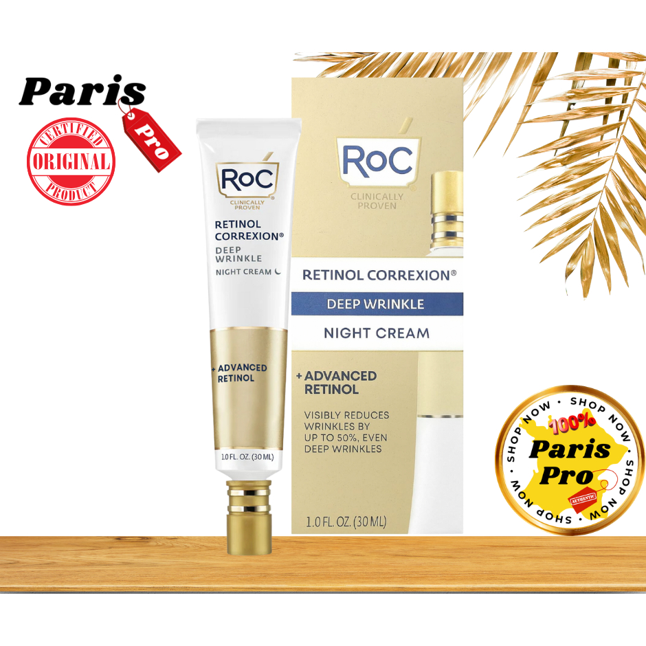 RoC Retinol Correxion® Deep Wrinkle Night Cream ครีมลดเลือนริ้วรอย สูตรกลางคืน # ครีมบำรุงผิวหน้า